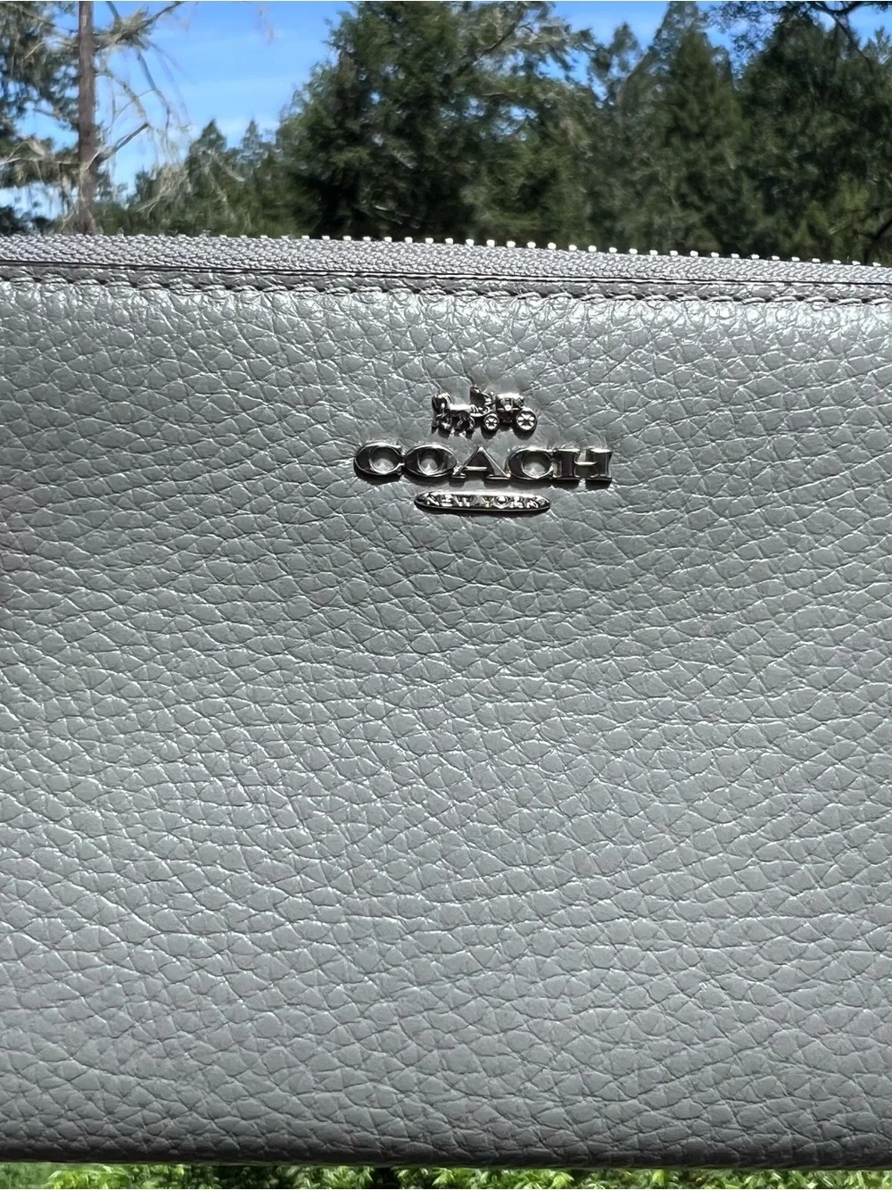 Coach accordion zip
